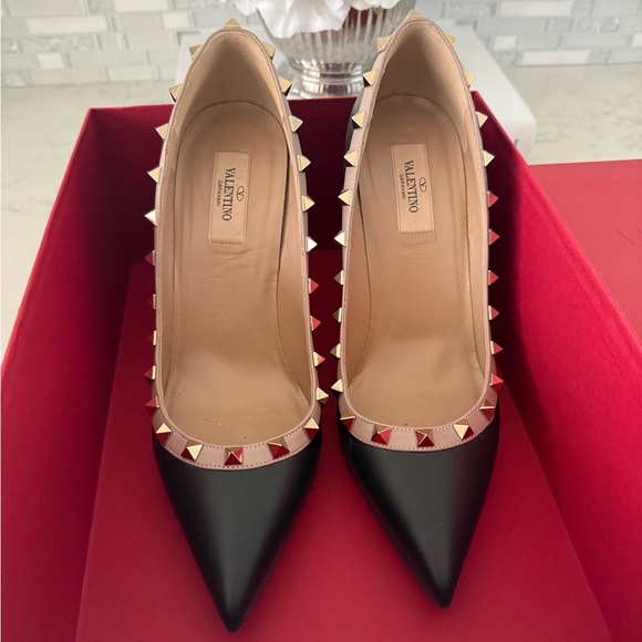 Valentino Black Studded Heels - Picture 6 of 6